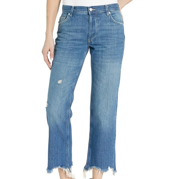 We The Free Denim - We the free Maggie mid rise straight leg jeans medium wash size 28 women’s